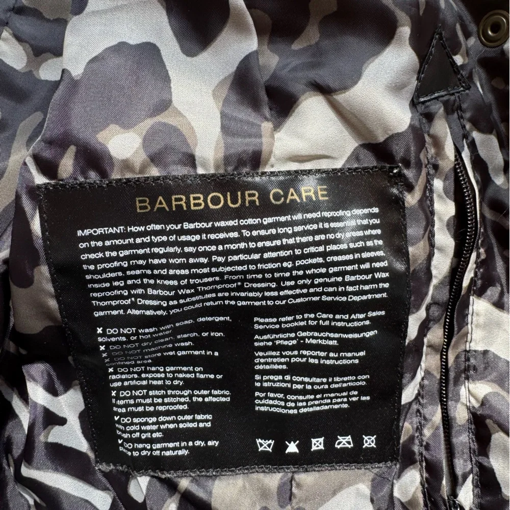 Barbour Leather & Canvas Jacket - Picture 4 of 9